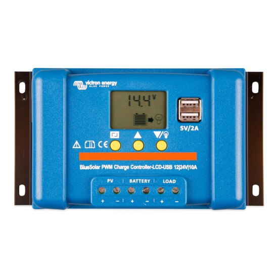 Ρυθμιστής Φόρτισης Victron Energy BlueSolar PWM-Light  LCD&USB 12/24V 10A