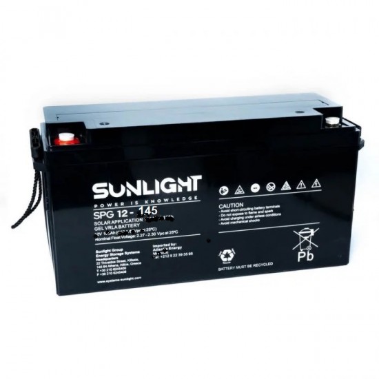 Μπαταρία  Sunlight    Gel  SPG  S 145 ,  Βαθειάς Εκφόρτισης
