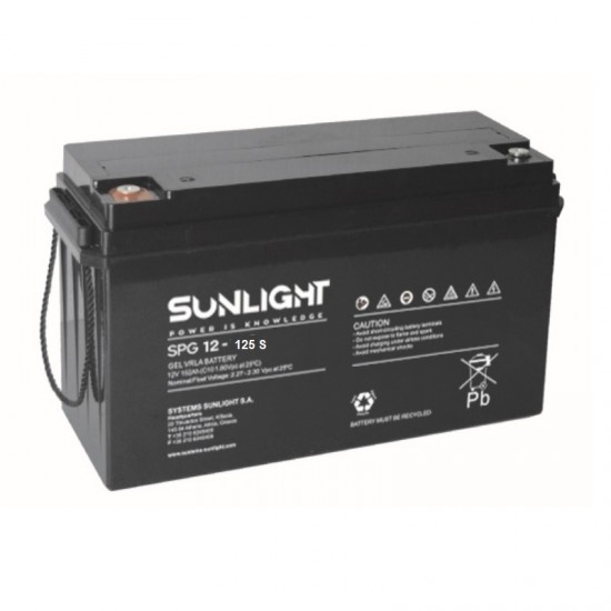 Μπαταρία Sunlight  Gel SPG 125 S ,  βαθειάς εκφόρτισης