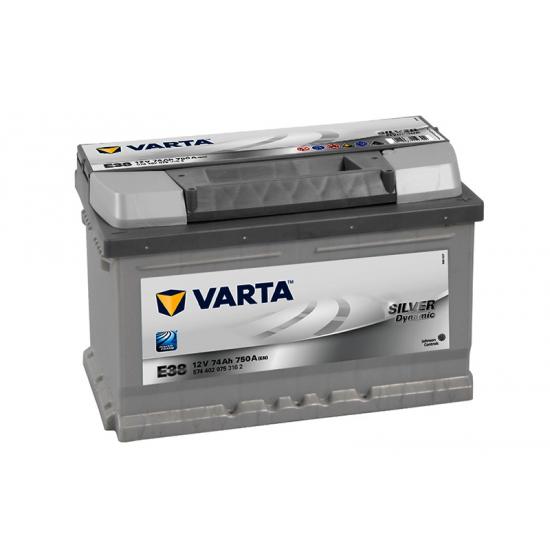 Μπαταρία Varta silver  E38, 74Ah 750A